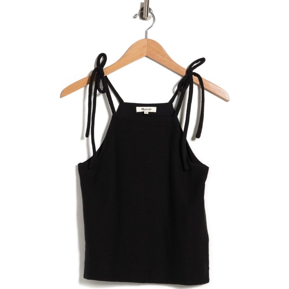 NWT: Madewell - Black Jacquard Tank Top